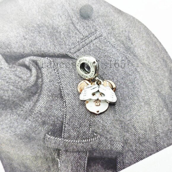 Pandora Mickey Mouse Double Dangle Charm - Picture 2 of 4